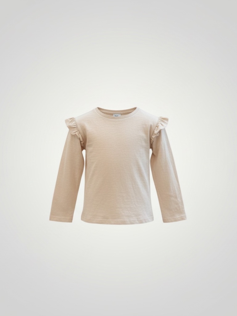 5T 6T Girls Christmas Advent Long Sleeve Ruffle Shoulders Shirt Ivory White New - Picture 13 of 14